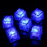 Cubetti di Ghiaccio LED Fluorescenti Multicolore con Lampeggio Rapido e Lento per Feste di Halloween, Natale e Matrimoni
