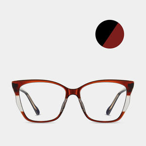 Montures de lunettes œil-de-chat 87230, monture complète en acétate, protection anti-lumière bleue, design unisexe, charnières à ressort - Product Image 4