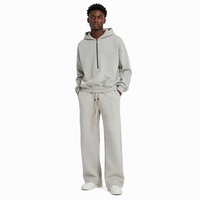 Ensemble sweat à capuche et pantalon streetwear oversize hiver de haute qualité, imprimé, respirant, ample, en coton/polyester tricoté 400g