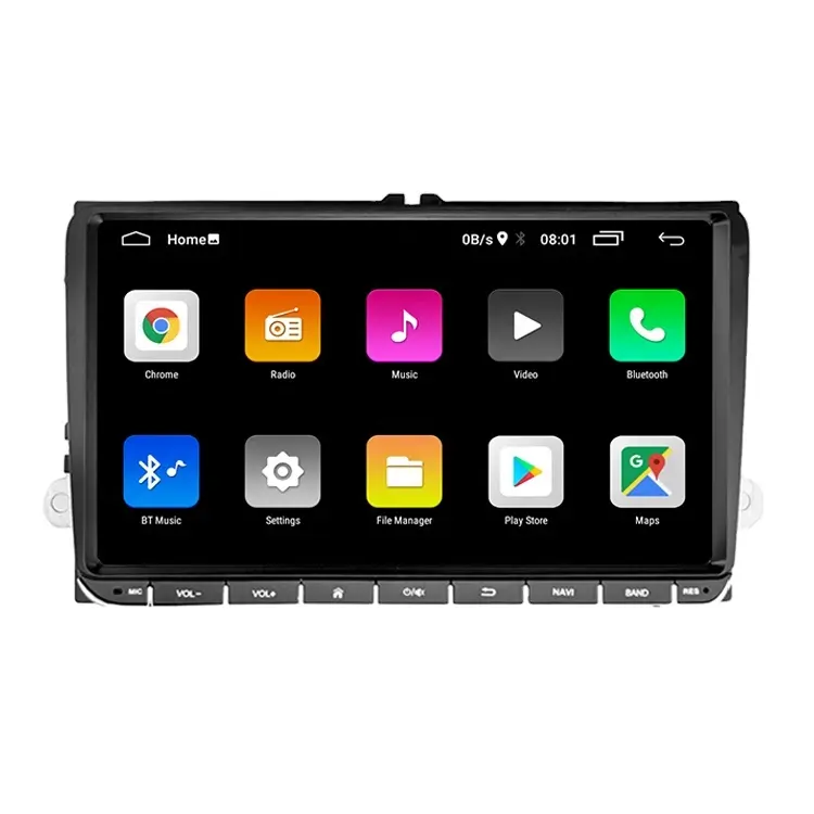 Android 12 Car Audio Video Radio Multimedia IPS Super 9 ''para VW Multivan Automotive GPS Navigator 1GB Car DVD Player