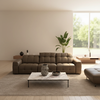 Canapé d'angle moderne trois places le plus vendu, design Chesterfield capitonné, canapé de salon en éponge véritable de haute qualité