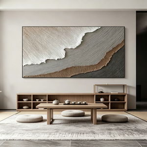 ภาพวาดสีน้ำมันลายทรายสามมิติสีน้ำตาลขนาดใหญ่ ภาพนามธรรมทิวทัศน์<span class=keywords><strong>ทะเล</strong></span> <span class=keywords><strong>คลื่น</strong></span><span class=keywords><strong>ทะเล</strong></span> ภาพพิมพ์บนผ้าใบสำหรับตกแต่งห้องนั่งเล่น - Product Image 6