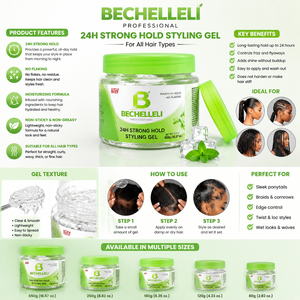 Gel coiffant hydratant bio professionnel OEM/ODM <span class=keywords><strong>sans</strong></span> rinçage, forte tenue, pour contrôle des bords des cheveux 4C, MOQ - Product Image 5