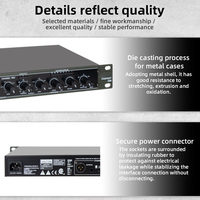 BHA 26 Compresseur/Limiteur Audio Professionnel Double Canal, Suppresseur de Bruit, Processeur Dynamique 1U Montable en Rack pour Son de Scène et Karaoké
