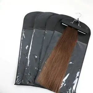 Custom logo multi purpose multifunction satin silk wig dust bag packaging for hair bundles extensions