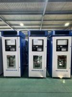 Máquina Expendedora Inteligente 2 en 1 de Agua y Hielo, Operación Autónoma 24h, Código QR Múltiple, Monedas, Dispensador de Agua Automático de Autoservicio