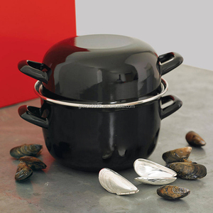 Olla para Mariscos <span class=keywords><strong>de</strong></span> Esmalte con Tapa para Conchas - Product Image 3