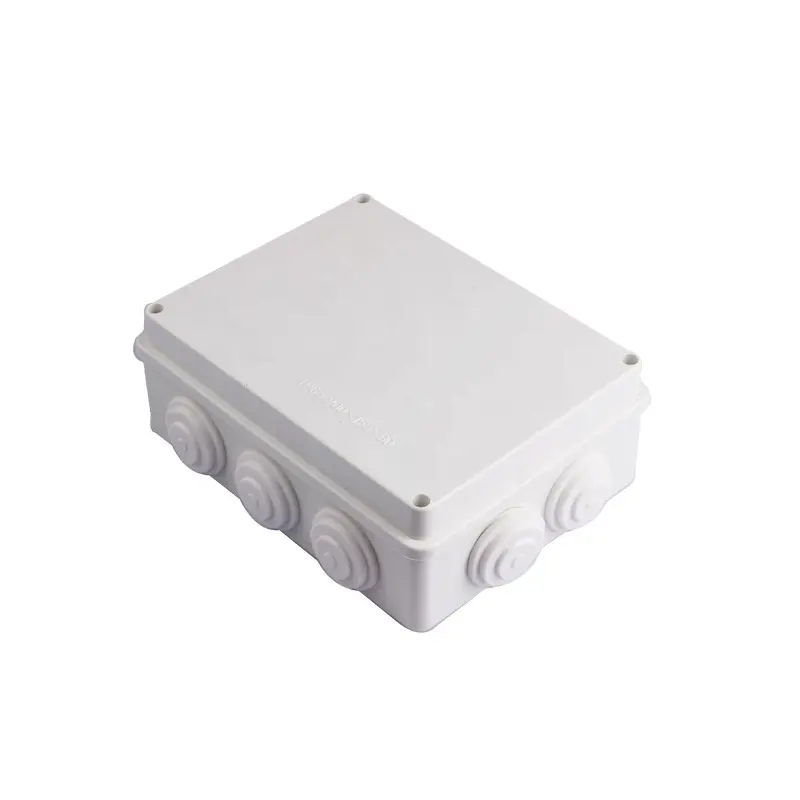 IP65 البلاستيك الضميمة ABS صندوق مقاوم للماء الكهربائية في الهواء الطلق صندوق وصلات es مع المطاط cctv صندوق وصلات