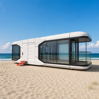 Maison capsule Volferda de haute qualité, préfabriquée, modulaire, écologique, extérieure, 2 chambres, avec cuisine