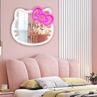 TSINYE Haute Qualité Multicolore RVB Miroir Néon Personnalisé LED Acrylique Lumineux Miroir Chapiteau Néon Hello Kitty Miroir Lumière