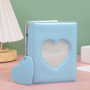 Álbum <span class=keywords><strong>de</strong></span> <span class=keywords><strong>fotos</strong></span> <span class=keywords><strong>de</strong></span> PVC al por mayor con forma <span class=keywords><strong>de</strong></span> corazón, superficie espejada, <span class=keywords><strong>de</strong></span> 3 pulgadas, <span class=keywords><strong>de</strong></span> una sola rejilla, para intercambio <span class=keywords><strong>de</strong></span> álbumes <span class=keywords><strong>de</strong></span> ídolos entre fans - Product Image 5