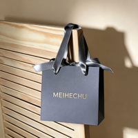 Sac en papier de luxe écologique avec logo personnalisé, pelliculage mat et doublure en éponge pour emballage de cadeaux, boutiques de détail et vêtements
