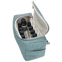Sac à huiles essentielles de voyage, sac porte-accessoires de cosmétiques à poignée Portable 1 unité