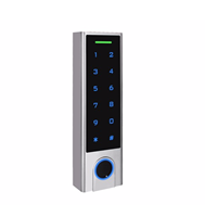 Lecteur de carte RFID tactile HF3 avec empreinte digitale et code PIN, contrôle d'accès pour porte métallique, 1000 utilisateurs, étanche et résistant aux intempéries, extérieur IP66