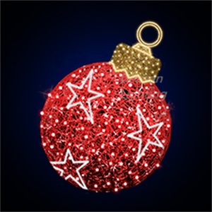 Quả Cầu Giáng Sinh Ánh Sáng Kim Tuyến Với Những Ngôi Sao Nhỏ Lấp Lánh - Product Image 2
