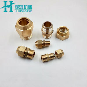 Conector macho de cobre ensanchado Huihong, 1/2 3/4, 6 puntos, accesorio recto para tubería de cobre para aire, agua y aceite - Product Image 2