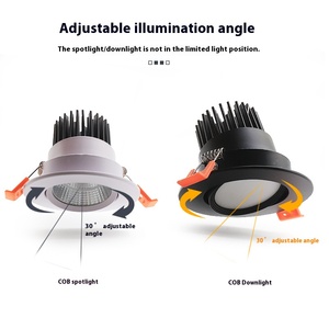 Lumière variable tricolore projecteur <span class=keywords><strong>led</strong></span> cob3w5w9w12w15w30w projecteur de plafond downlight magasin de vêtements éclairage d'hôtel - Product Image 3