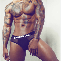 Ropa Interior Masculina de Bambú con Banda Elástica Personalizada con Logotipo, Producción Profesional 2023, Bóxers Clásicos para Hombre, Tangas y Jockstraps Gay