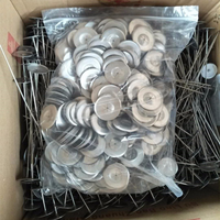 Stainless Steel Lacing Anchor Metal Fasteners 22mm Hook Base Removable Thermal Blanket Insulation Cover Special Pins HUIHAO KST