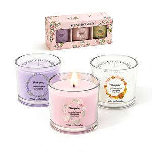 Best Sale Fast Shipping Retail Ready Scented <b>Candles</b> Gift <b>Set</b> Glass Jar Soy Wax Bulk Wholesale for Holiday Gift Home Decor - Product Image 1