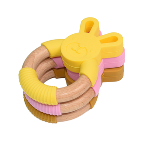 <span class=keywords><strong>Anneau</strong></span> de <span class=keywords><strong>dentition</strong></span> unisexe pour bébé TK en <span class=keywords><strong>silicone</strong></span> de qualité alimentaire et bois, jouet en bois de hêtre gravé au laser avec hochet <span class=keywords><strong>renard</strong></span> pour la <span class=keywords><strong>dentition</strong></span> des bébés - Product Image 1