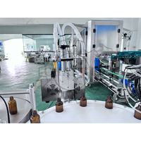 Machine de remplissage automatique 10ml 30ml Flacon liquide en verre Flacon compte-gouttes Piston Remplissage Capsulage Étiquetage Machine d'impression