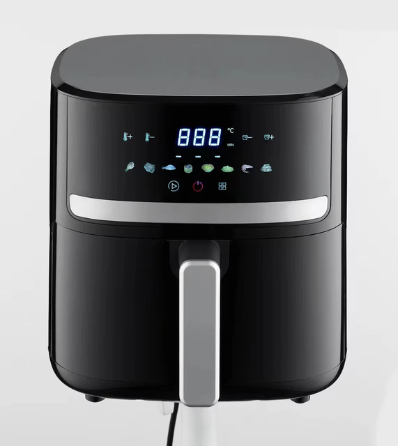 Food Processing Equipment Multifunctional Deep Oil-free air Fryer 5L Digital Smart Touch Screen Custom Vision air Fryer