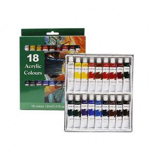 36 Colors 12Ml Acrylic Paint Set Kids Beginners and Students Premium Pigments <b>for</b> Paper/Canvas/Wood - Product Image 2