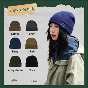 Nuevo Gorro de Punto Invernal Han Guangdong 2025 con Bordado de Diseño Personalizado para Calidez al Aire Libre - Product Image 1