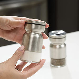 Coquetelos de sal e pimenta de aço inoxidável, melhor preço, garrafa de mecânico quente, pimenta, vidro, sal, coqueteleiras, potes a granel - Product Image 5