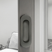 Poignées de porte coulissantes en acier inoxydable de haute qualité, design moderne encastré dissimulé, pour entrée extérieure, hôtel, chambre, entrepôt, centre commercial