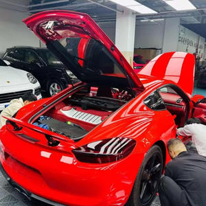 Cristal brillant PET <span class=keywords><strong>Ferrari</strong></span> Rouge Voiture Vinyle Wrap Changement de Couleur Air Libération Film D'emballage De Voiture Qualité Premium <span class=keywords><strong>Ferrari</strong></span> <span class=keywords><strong>Autocollants</strong></span> De Voiture - Product Image 2