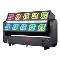 Barre de lumière mobile à faisceau LED RVBW 4-en-1 Fullcolor 10*25W, DMX512/effet de poursuite activé par le son, IP65, éclairage de scène E27
