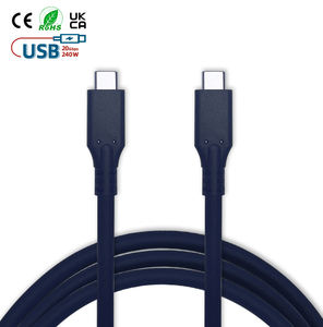 2024新型PVC C型至C型数据线240W充电快速充电1M/2M/3m定制长度 - Product Image 2