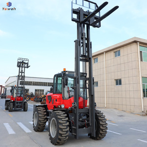 Venta caliente precios de fábrica nueva granja barro 3 toneladas 3,5 T 4T 5T 6Ton 4WD 4 ruedas motrices todoterreno todo terreno áspero carretilla elevadora diésel - Product Image 3