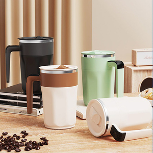 Nueva Taza Mezcladora de Café y Té de Acero Inoxidable Portátil, Recargable Electrónicamente, con Agitación Magnética Automática, 400 ml, con Carga USB - Product Image 5
