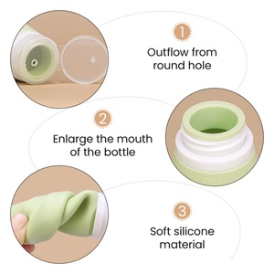 Portable Pocket Size 60ml 2oz Leak-Proof Squeeze Silicone Travel Cosmetic Container Soft Silicone Lotion <b>Shampoo</b> Bottle - Product Image 4