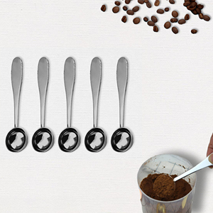Muỗng đong bằng thép không gỉ 304, dung tích 2.5ml, 5ml, in logo tùy chỉnh, đạt chuẩn thực phẩm, dùng cho nhà bếp, pha trà matcha, cà phê, sữa, pha chế tại nhà - Product Image 1