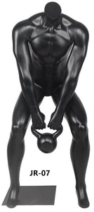 Maniquí deportivo masculino y femenino Maniquí de gimnasia de <span class=keywords><strong>cuerpo</strong></span> completo en estilo de soporte negro Hecho de plástico - Product Image 5