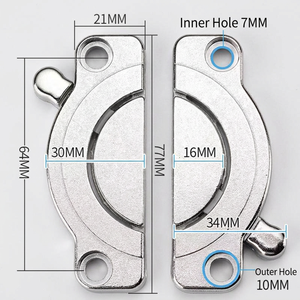 Conector de Metal y Plástico GQK para Tablero de Mesa, Hebilla de Unión para Escritorio, Herraje para Muebles de Cocina y Baño, Tamaño de Orificio de 10 mm - Product Image 5