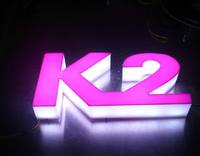 Letras LED Acrílicas Personalizadas con Iluminación Frontal y Lateral para Letreros de Tiendas en Exteriores, Letrero con Nombre de Tienda