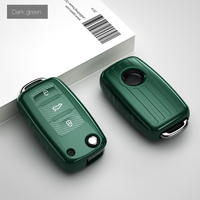 Housse de clé souple en TPU Micora populaire pour clé de voiture Volkswagen à 3 boutons avec motif fibre de carbone et protection Zhejiang