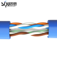 Kabel Jaringan Cat6 Berkualitas Tinggi SIPU, Tersedia, Tembaga CCA 300M UTP Ethernet LAN, Selubung PVC