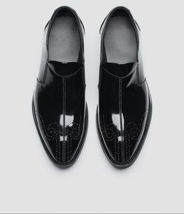 Nouvelles Chaussures Habillées en Cuir Véritable à Enfiler, Formelles, Décontractées, pour Mariage, Antidérapantes, Respirantes, Intemporelles, Tendance, à Bout Pointu - Product Image 4