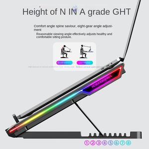 Base de Refrigeración para Portátil K19, Refrigeración por Agua, Silenciosa, de Plástico, Ventilador de Escape para Computadora, Soporte - Product Image 5