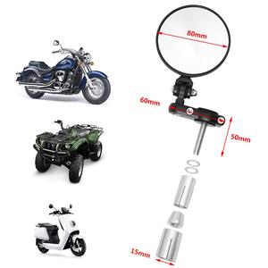 1 paire de rétroviseurs ronds universels pour moto, 7/8 pouces, 22mm, rétroviseurs pliables pour guidon - Product Image 4