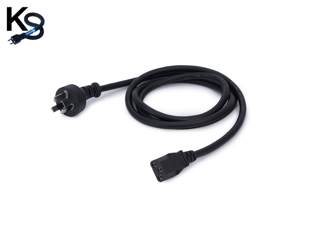 Korea KSC 8305 2 Pole 3 Wire IEC 60320 C15 High Temperature Home Appliance Power Cord with IP20 Rating and PVC Material
