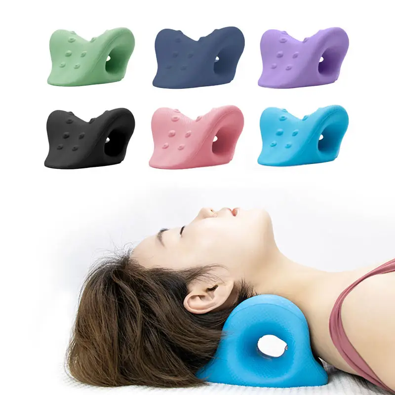 2023 Hot Sell New Design Neck Cervical Shoulder Chiropractic Relaxer Support Traction Pillow Neck Stretcher