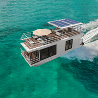 11.5m luxe flottant maison eau rivière plaisir pas cher aluminium coque hors-bord pêche sport préfabriqué Yacht péniche
