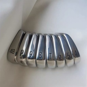 Juego completo <span class=keywords><strong>de</strong></span> 8 palos <span class=keywords><strong>de</strong></span> <span class=keywords><strong>golf</strong></span> <span class=keywords><strong>de</strong></span> hierro para diestros (4-9P/48) <span class=keywords><strong>forjados</strong></span> con goma, gran sensación al golpear, gran distancia, control preciso, funda portátil. - Product Image 1